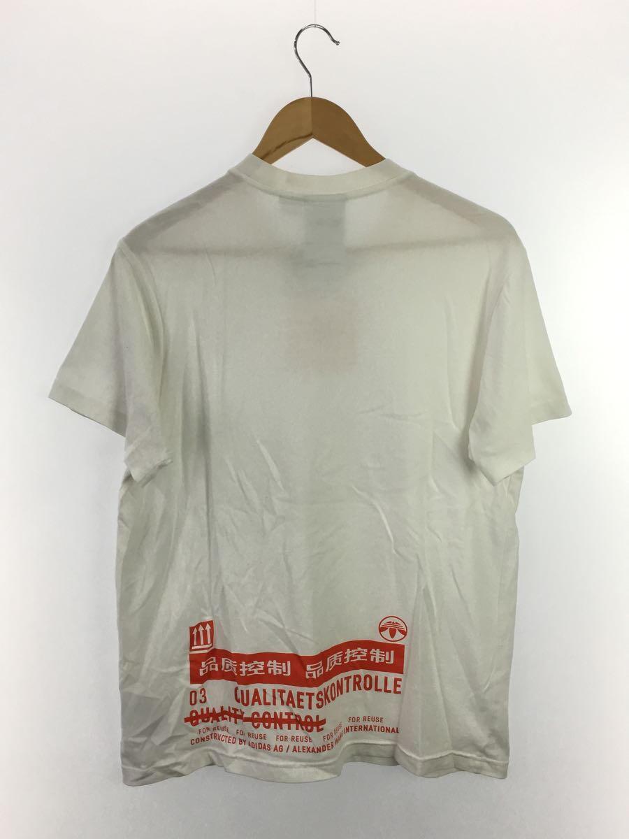 adidas◆Alexander Wang/Tシャツ/M/コットン/WHT/DT6570_画像2