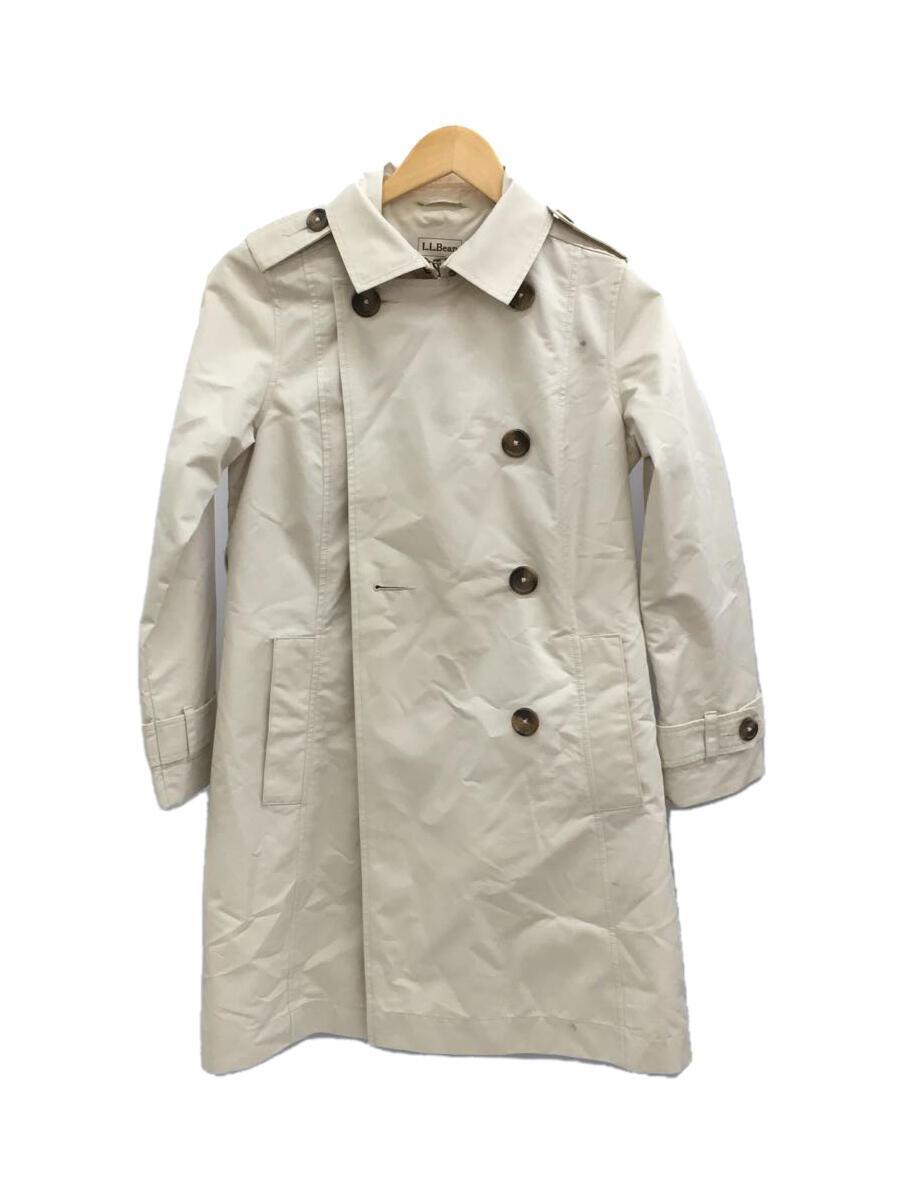 L.L.Bean* trench coat /S/ cotton /CRM/ plain 