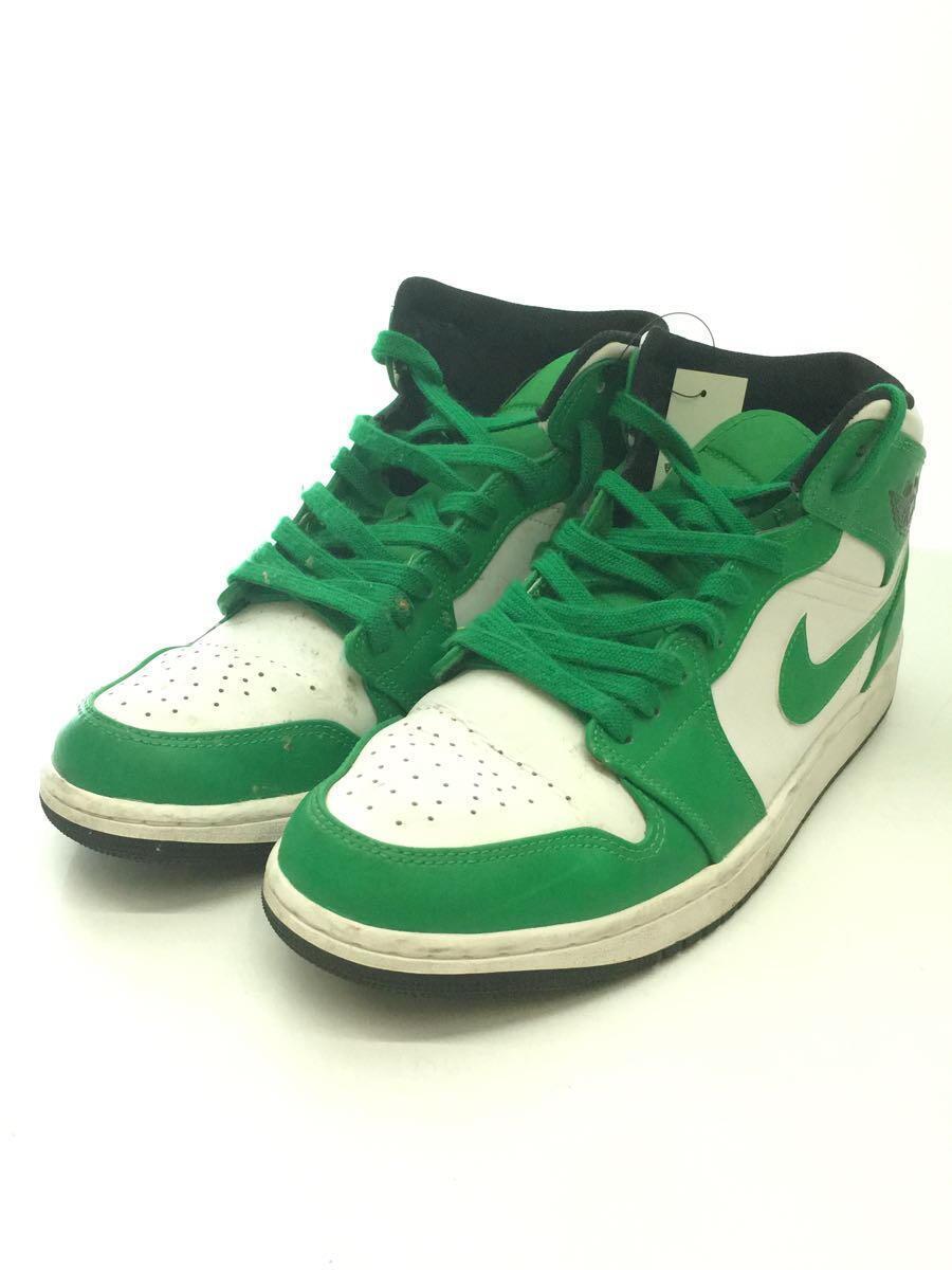 新入荷 NIKE◇ハイカットスニーカー.5cm/GRN/レザー/DQ