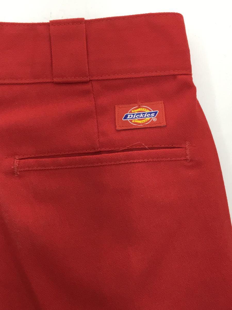 DICKIES◆ボトム/28/コットン/レッド/MADE IN USA_画像5