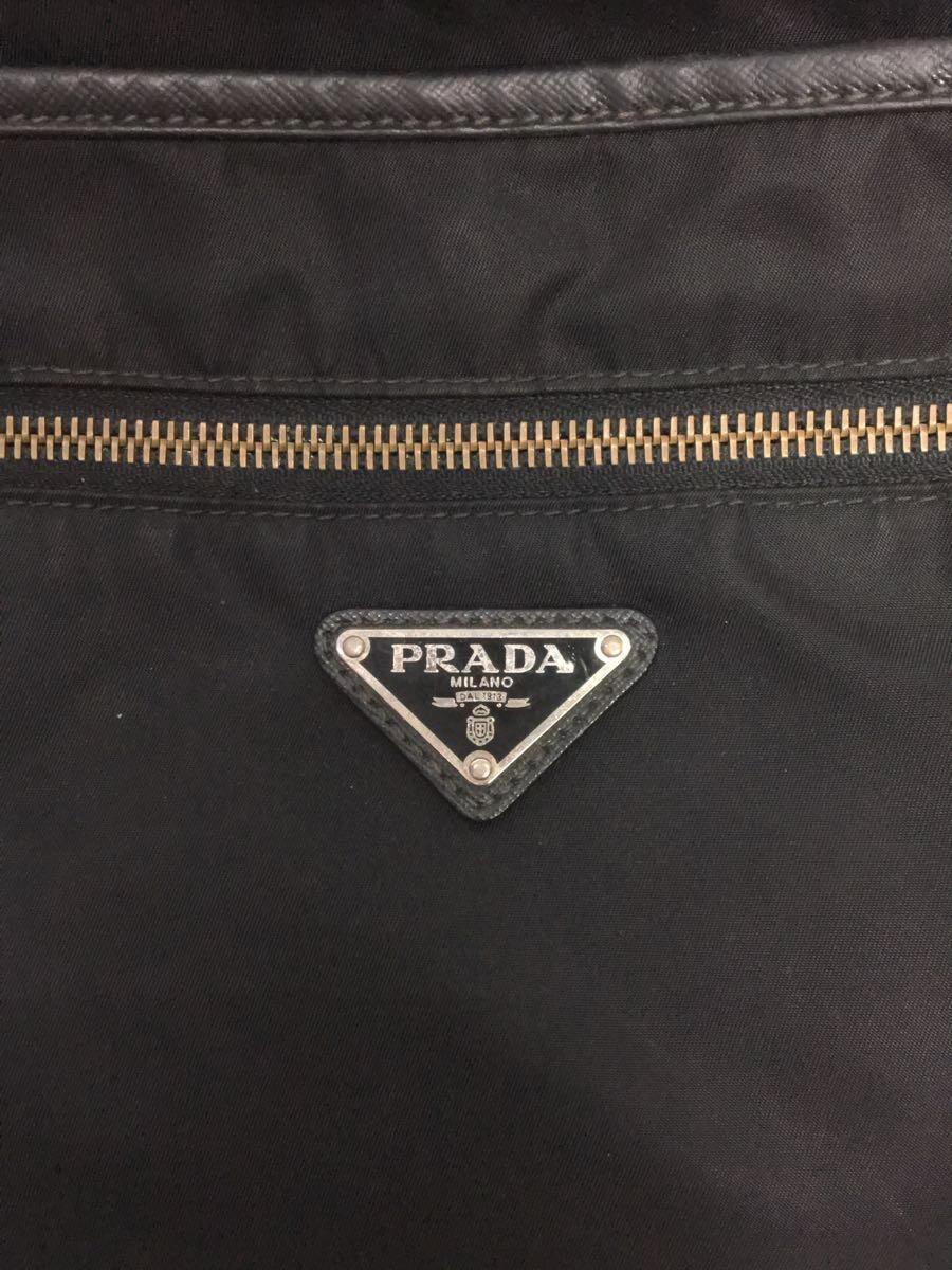 PRADA◆ショルダーバッグ/ナイロン/BLK/無地/01KA34