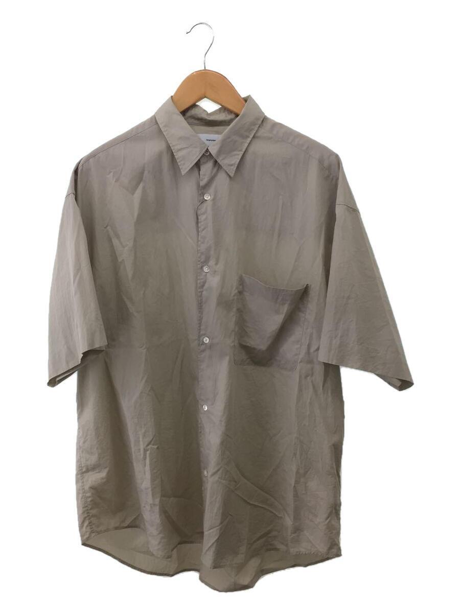 Graphpaper◆BROAD OVERSIZED S/S SHIRT/半袖シャツ/FREE/ベージュ/GM191-50031