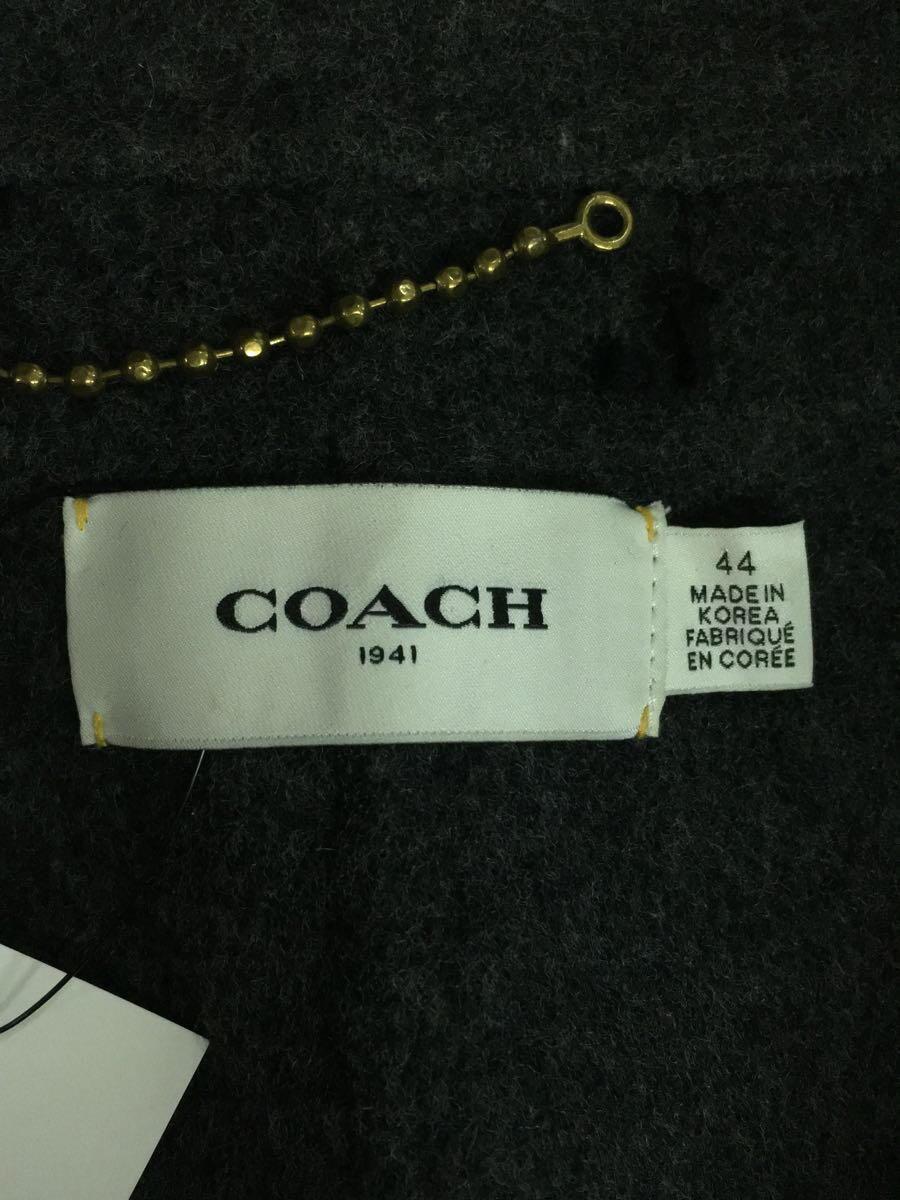 COACH◆2B/テーラードジャケット/44/ウール/GRY/無地_画像3