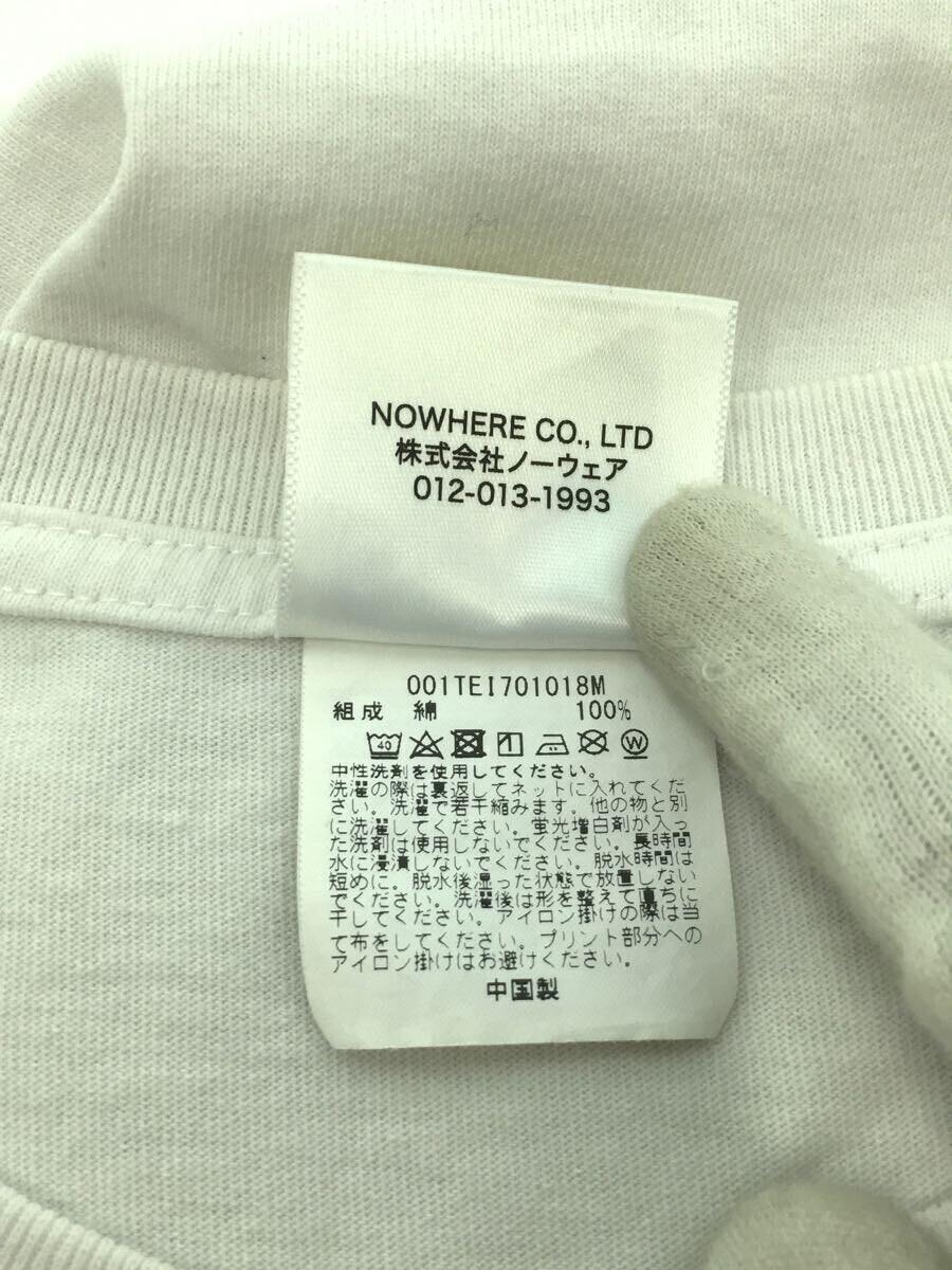 A BATHING APE◆Tシャツ/M/コットン/ホワイト/フロントデザイン/001TEI701018M_画像4