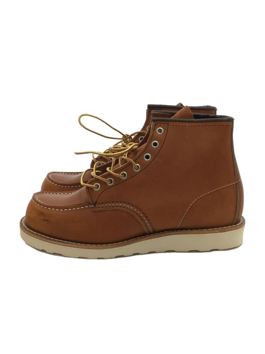 RED WING◆6inch Classic Moc Toe/レースアップブーツ/US9/BRW/レザー/875