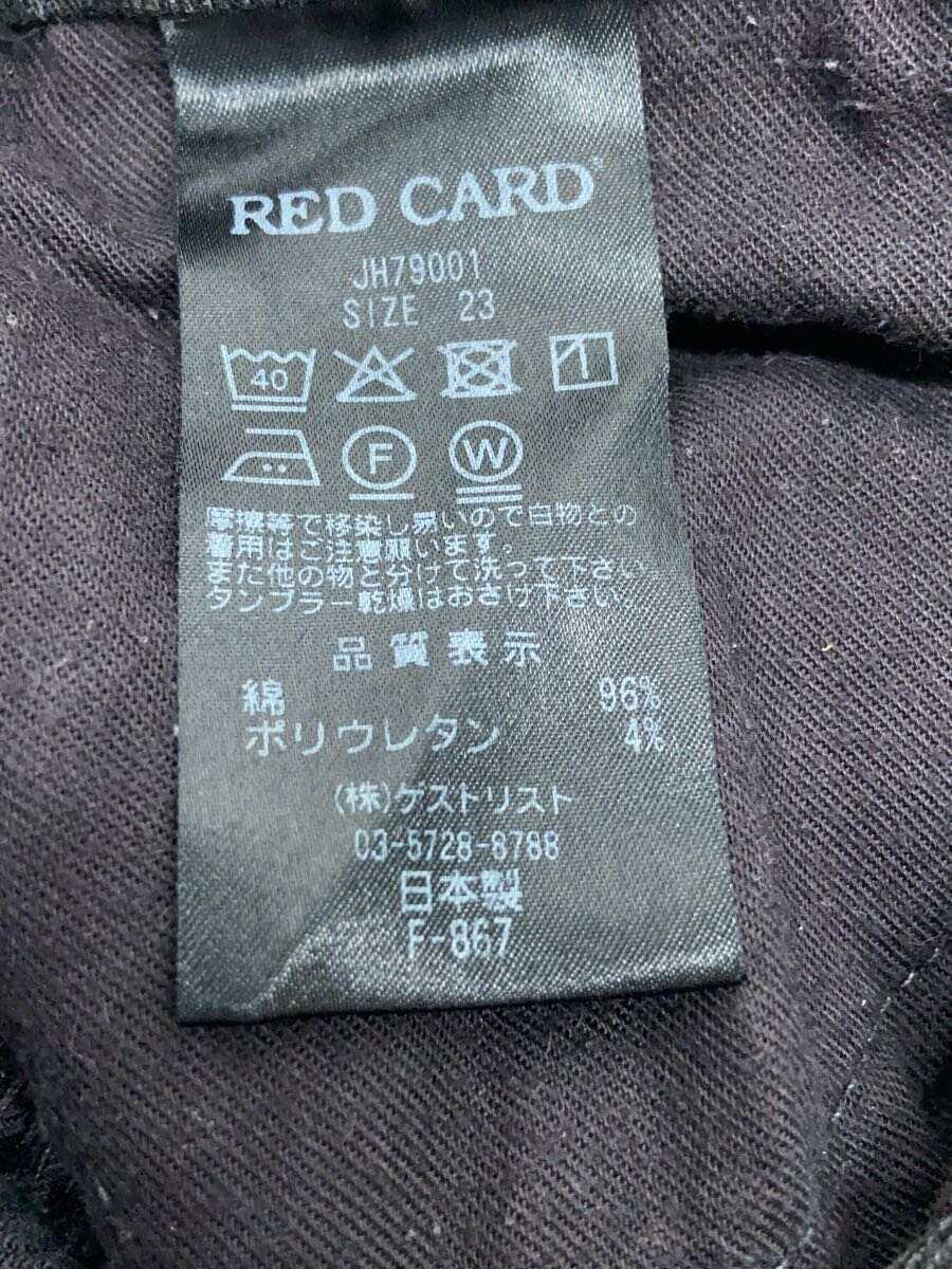 RED CARD◆glenwood/Jordan Style/スキニーパンツ/23/コットン/BLK/無地/JH79001_画像5