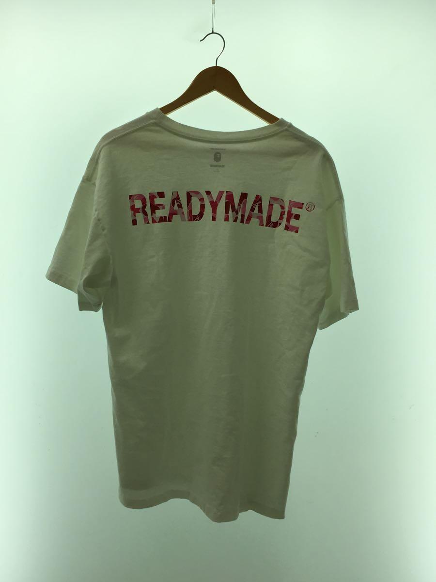 A BATHING APE◆×RADYMADE/3PACK TEE PINK CAMOTシャツ/XL/コットン/WHT_画像2