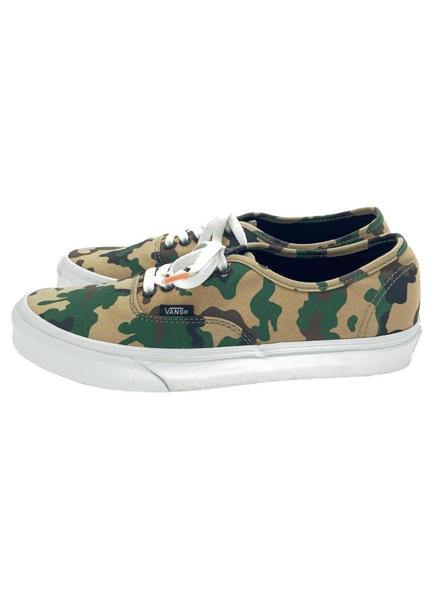 VANS◆ローカットスニーカー/26.5cm/マルチカラー/キャンバス/Camo Olive/Autentic_画像1