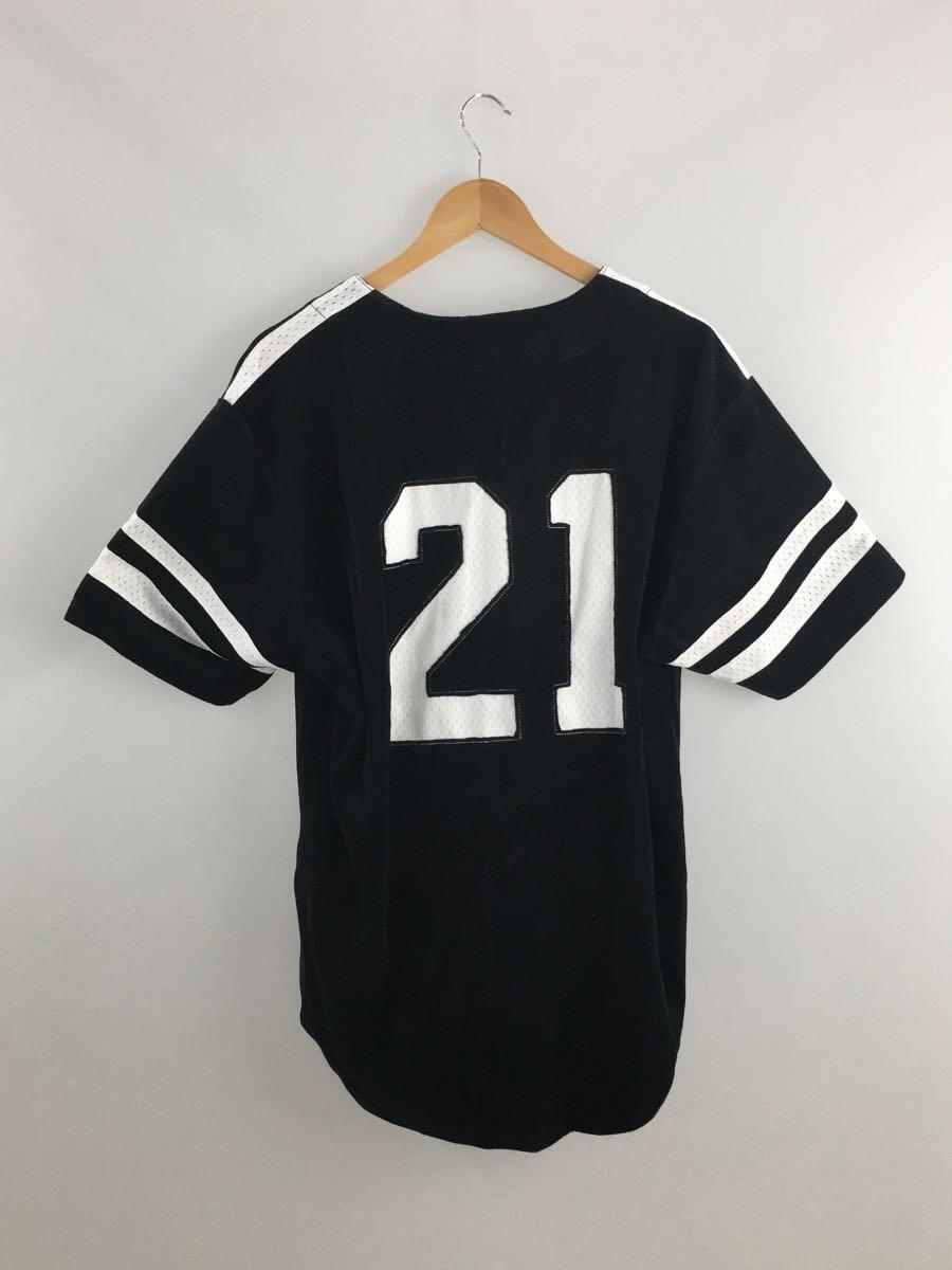 Supreme◆17ss/Satin Baseball Jersey/M/コットン/ブラック_画像2