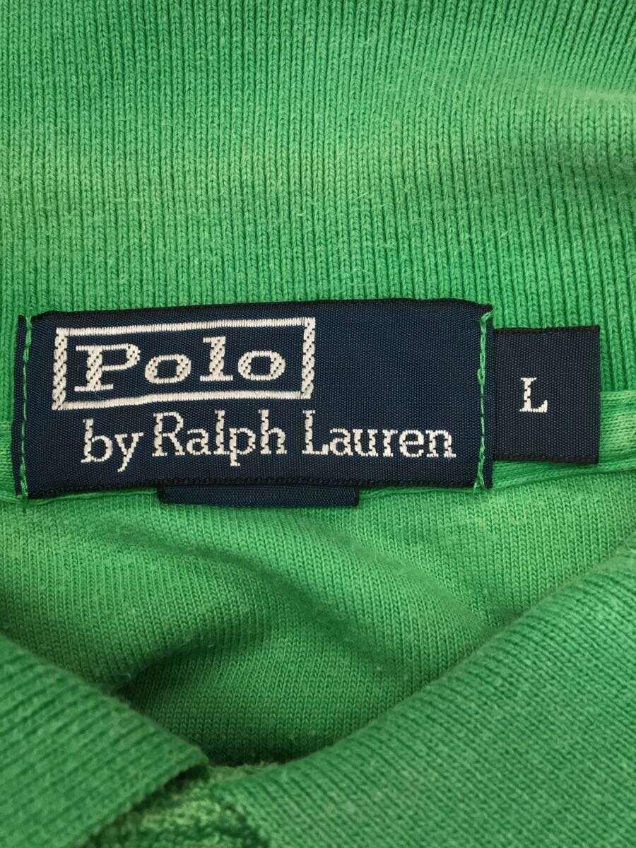 POLO RALPH LAUREN◆ポロシャツ/L/ポリエステル/GRN_画像3