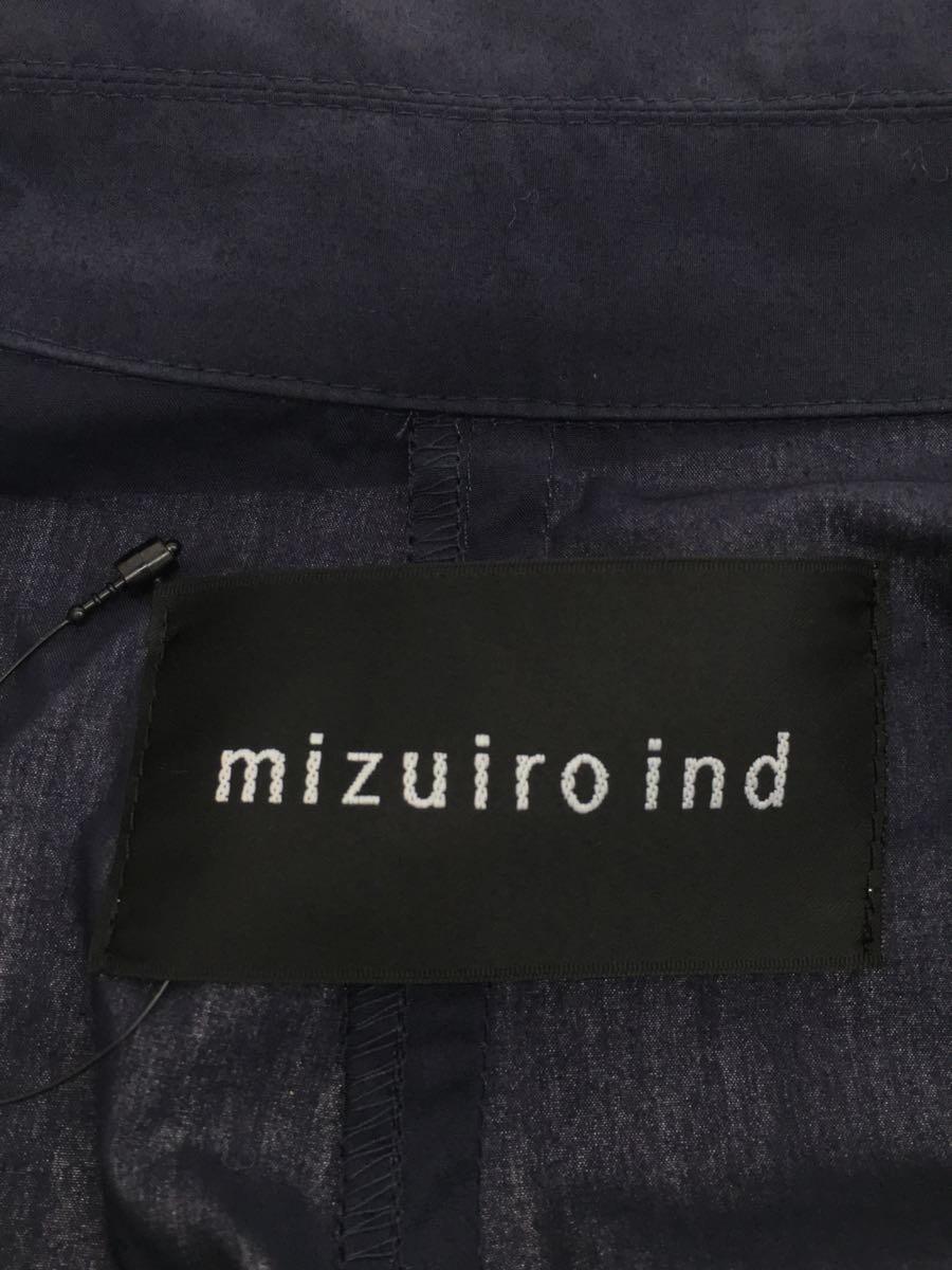 mizuiro ind◆トレンチコート/-/コットン/ネイビー/無地_画像3