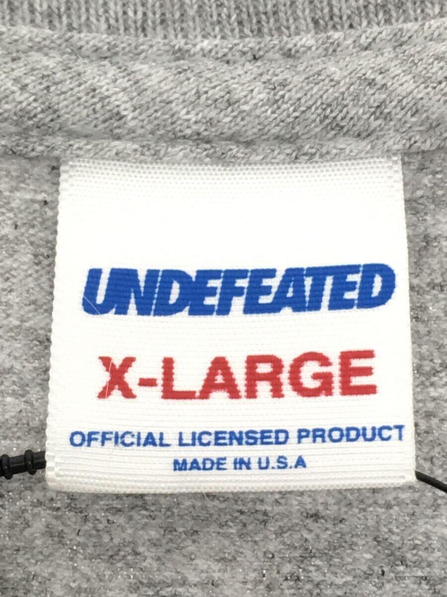 UNDEFEATED◆Tシャツ/XL/コットン/GRY/プリント/190077001016_画像3