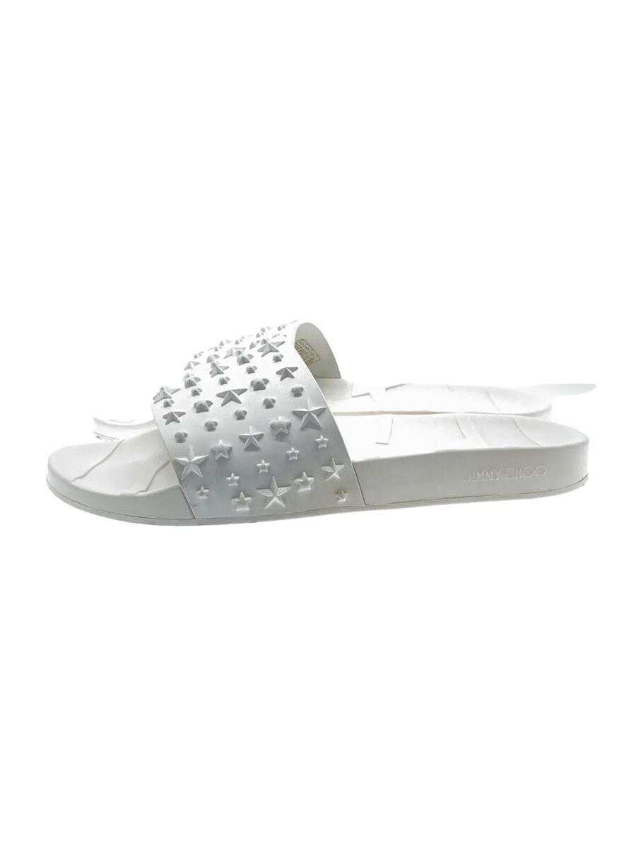 JIMMY CHOO◆POOL SLIDE/サンダル/44/WHT