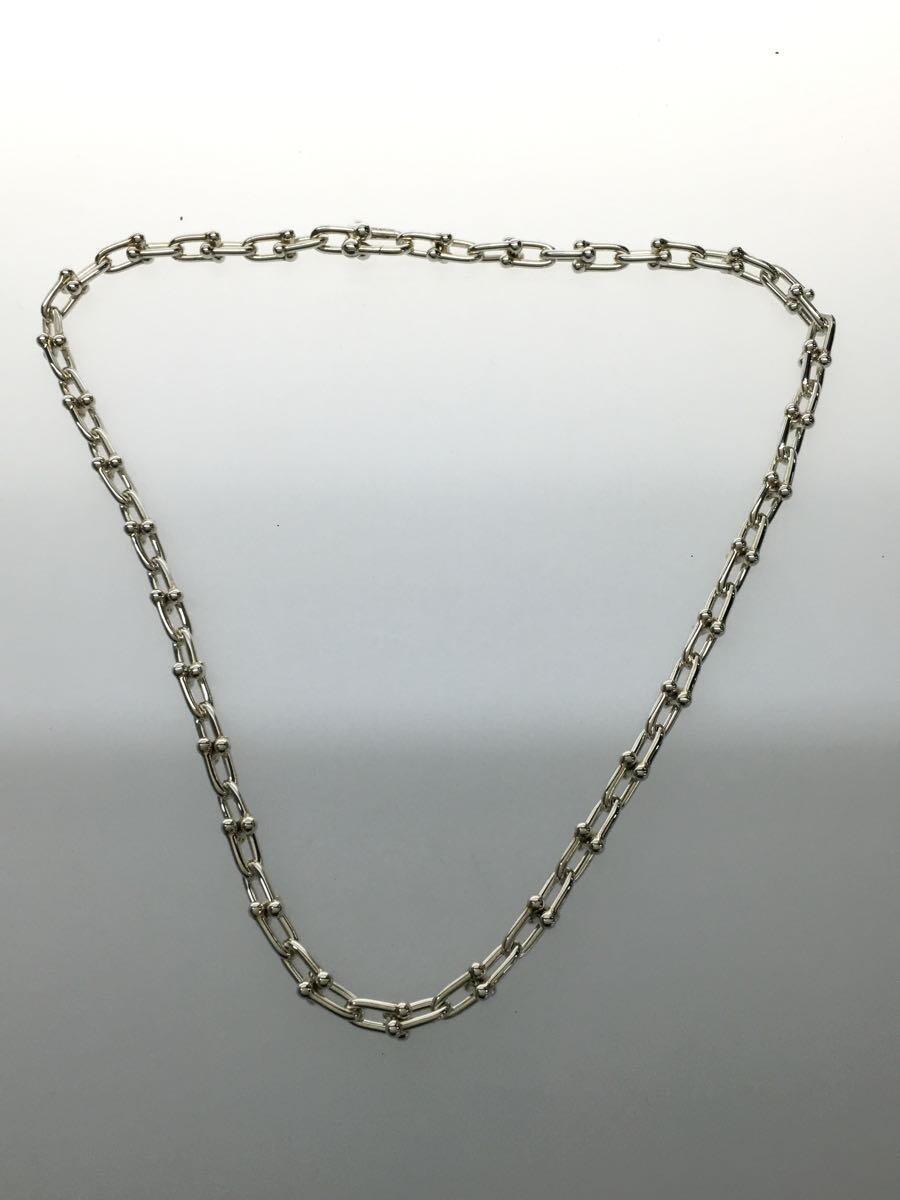 TIFFANY&Co.◆ハードウェアスモールリンクネックレス/SV925/SLV/トップ無/レディース_画像2