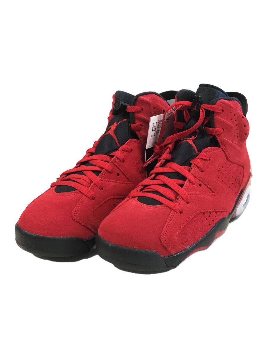 NIKE◆AIR JORDAN 6 TORO BRAVO/ハイカットスニーカー/28.5cm/レッド