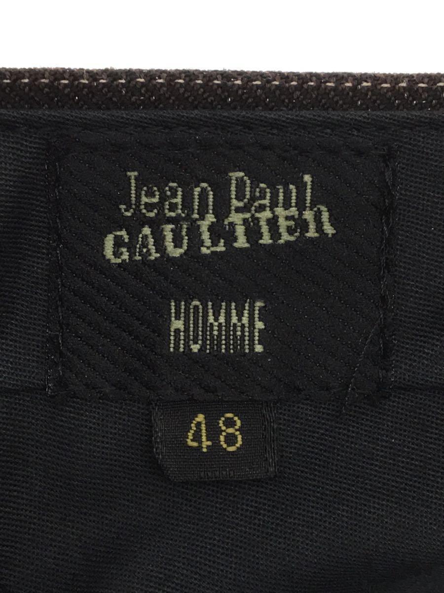 Jean Paul GAULTIER HOMME◆スーツ/50/コットン/BRW/ストライプ_画像5