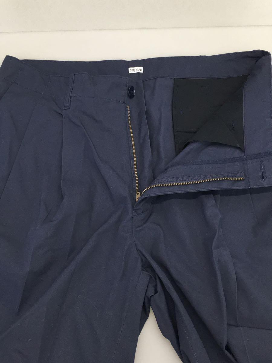 SEQUEL◆TYPE-C CHINO PANTS/2タック/ボトム/XL/コットン/NVY_画像3