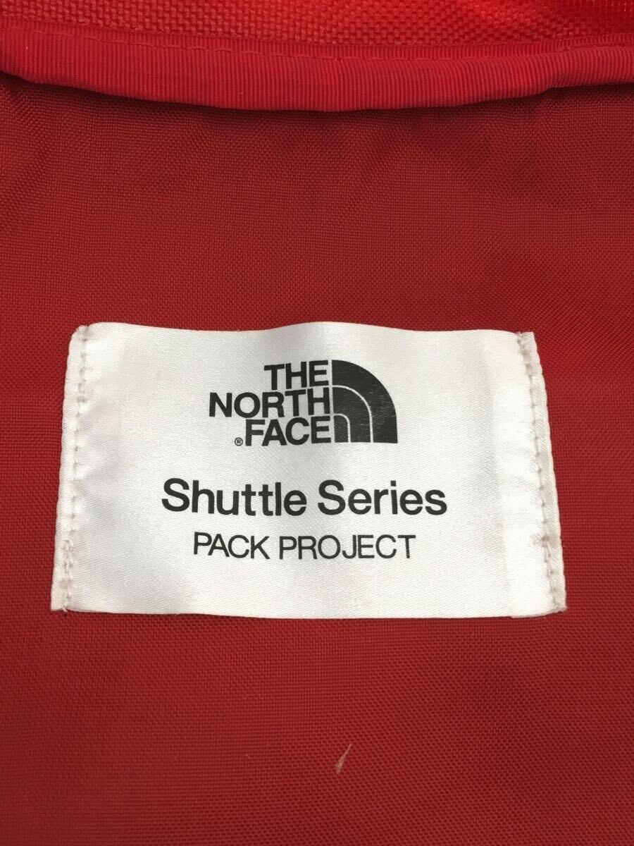 THE NORTH FACE◆SHUTTLE DAYPACK/リュック/ナイロン/RED/NM81212/ロゴハガレ有_画像5
