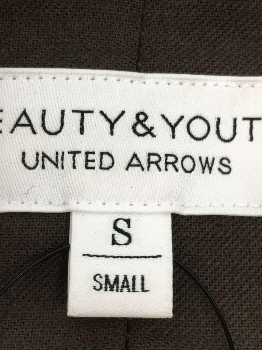 BEAUTY&YOUTH UNITED ARROWS◆ジャケット/S/ウール/ブラウン/茶/チェック/1622-144-0030_画像4