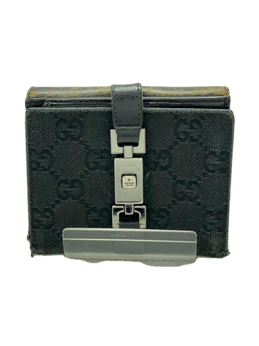 GUCCI◆2つ折り財布/-/BLK/レディース/035.2149.2129_画像1