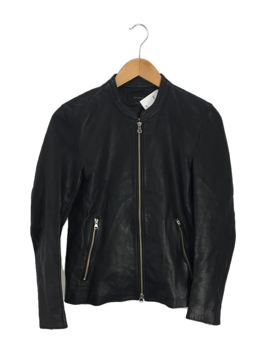 STUDIOUS* single rider's jacket /1/ leather /BLK/ regular surface damage 