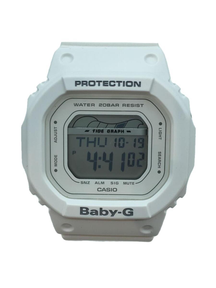 CASIO◆クォーツ腕時計・Baby-G/デジタル/WHT/WHT_画像1