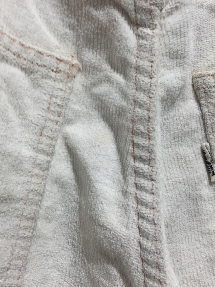 Levi’s◆70s VINTAGE BIG-E MOLESKIN ヴィンテージ モールスキン フレアパンツ/WHT_画像8