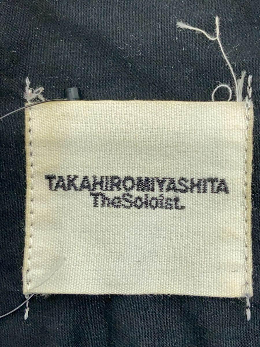 TAKAHIROMIYASHITA TheSoloist.◆スキッパーシャツ/長袖シャツ/50/コットン/BLK/無地/0004SS18/内側裾汚れ有_画像3