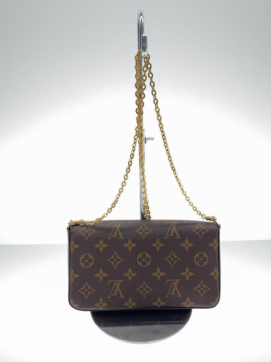 LOUIS VUITTON◆ポシェット・フェリシー_モノグラム・キャンバス_BRW/PVC/M61276/CA4260_画像3