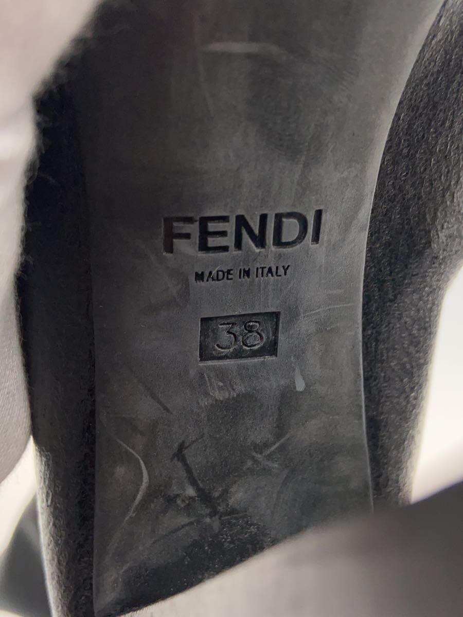 FENDI◆ブーツ/38/BLK_画像5