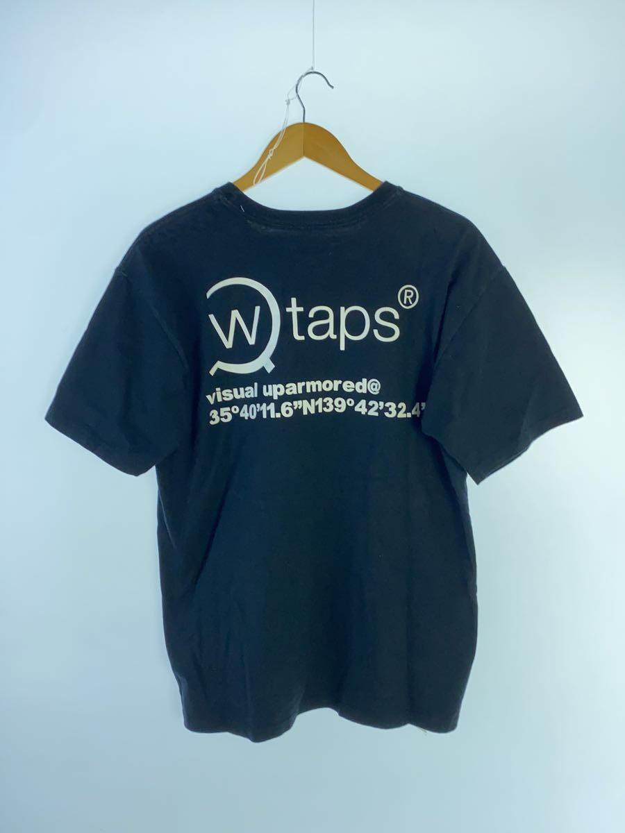 WTAPS◆Tシャツ/-/コットン/BLK/無地_画像2