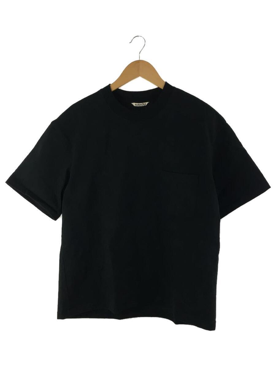 AURALEE◆Tシャツ/3/コットン/BLK/A23ST01SU