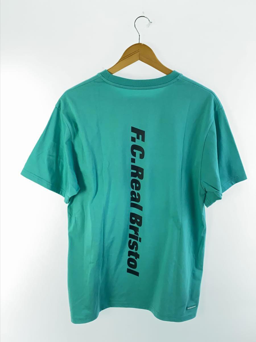 F.C.R.B.(F.C.Real Bristol)◆BIG VERTICAL LOGO POCKET TEE/Tシャツ/XL/コットン/BLU/FCRB-210062_画像2