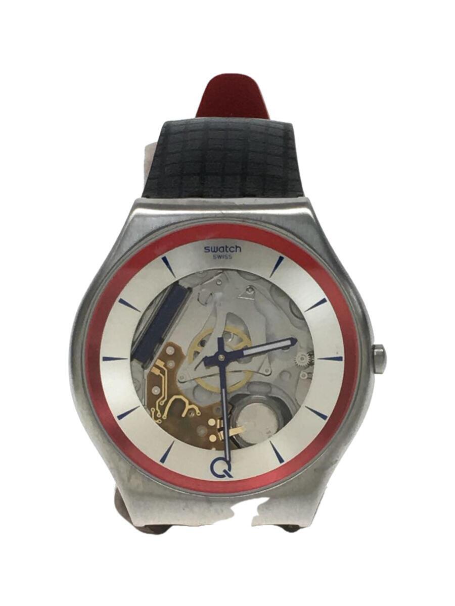 SWATCH◆スウォッチ/クォーツ腕時計/アナログ/-/シルバー/ブラウン