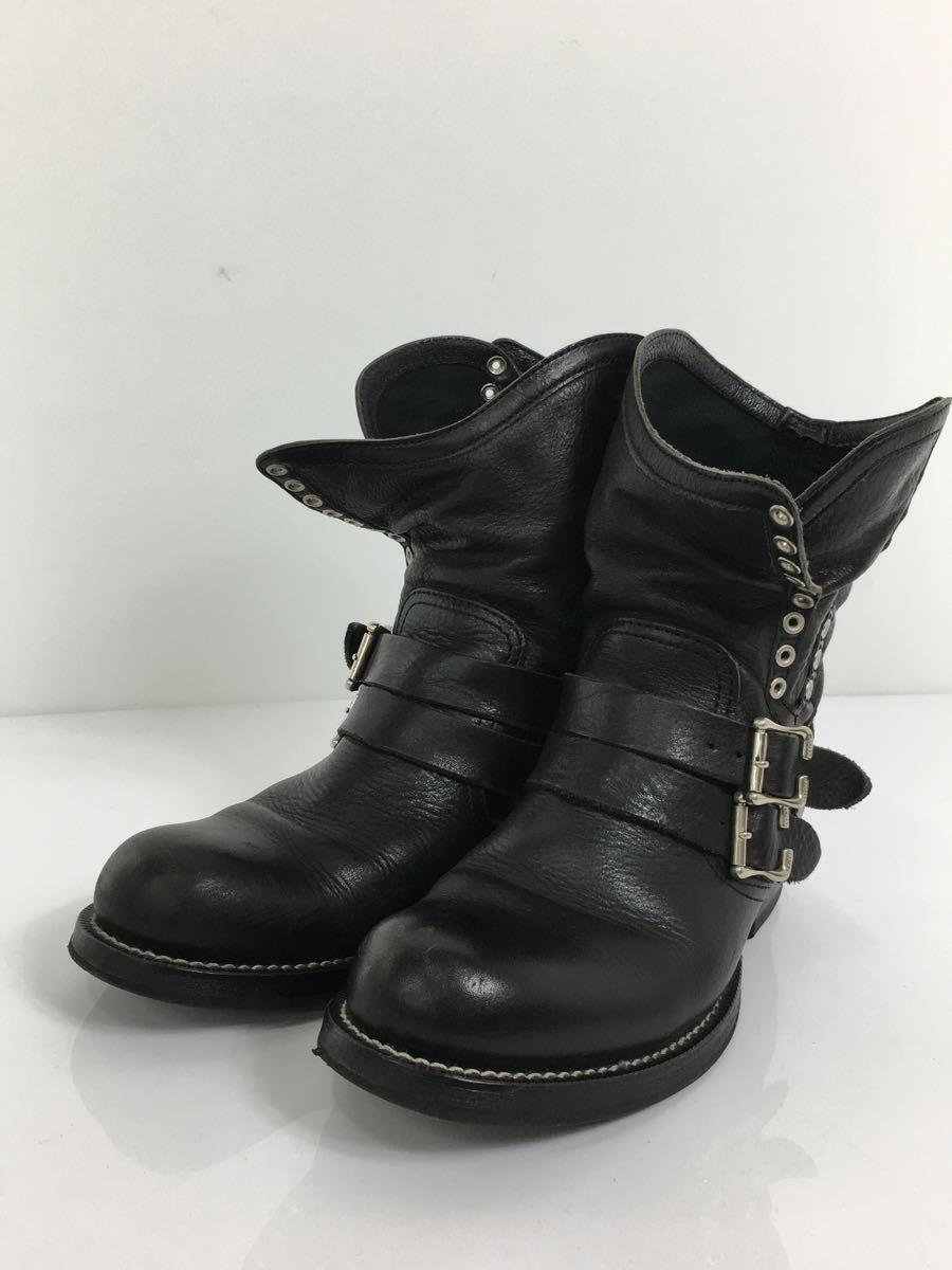 LIMI feu* belt / side-gore boots /-/BLK/ leather 
