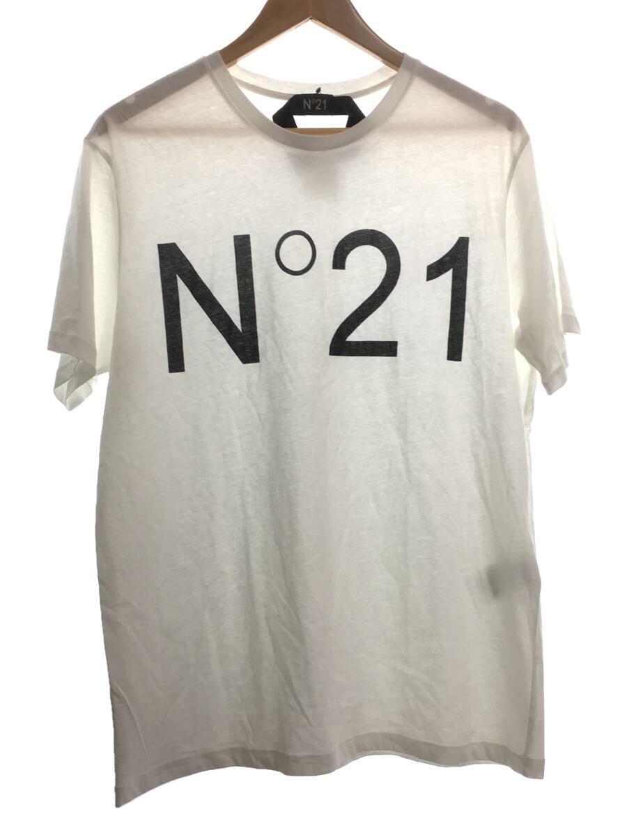 N21(numero ventuno)◆Tシャツ/ロゴ/カットソー/L/コットン/ホワイト/プリント/22SU-F031-6334