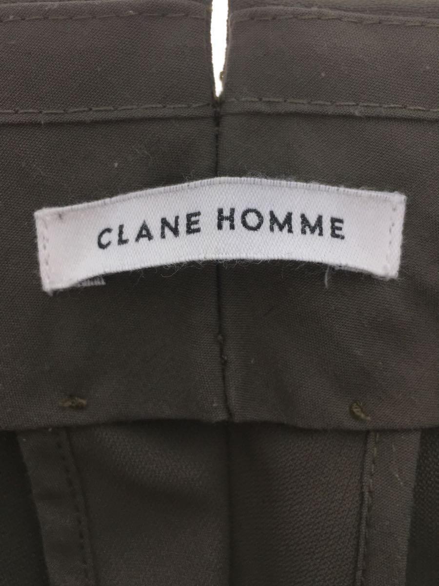 CLANE HOMME◆ボトム/1/ポリエステル/KHK/無地/24110-1451_画像4