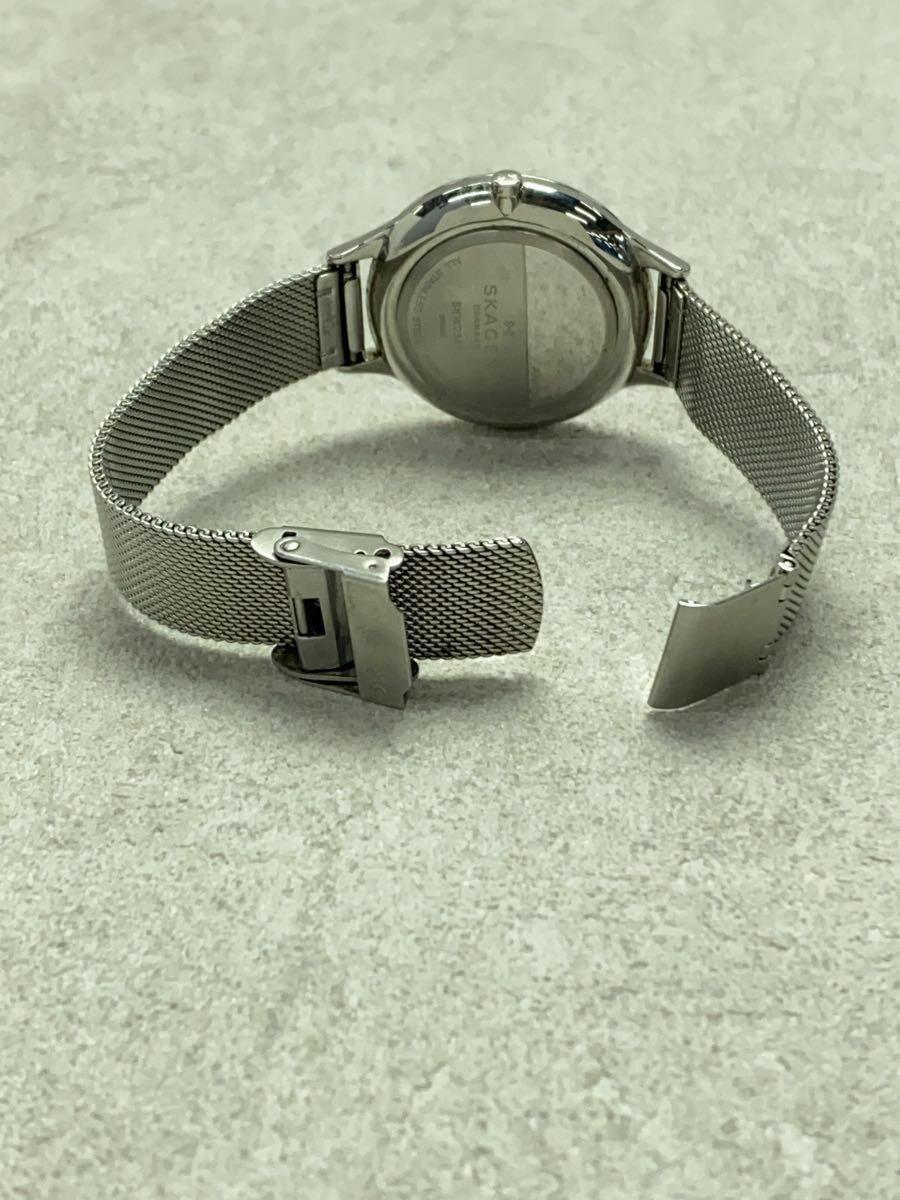 SKAGEN◆クォーツ腕時計/アナログ/ステンレス/NVY/SLV/SS/SKW2391_画像4