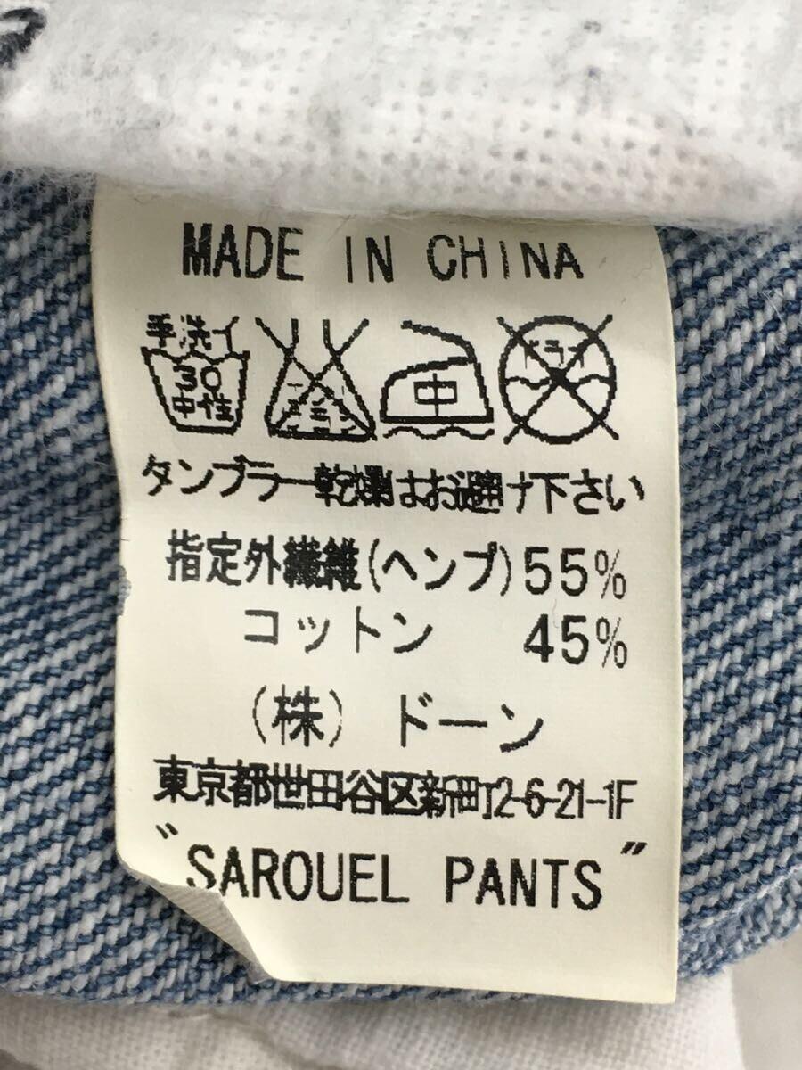 Phatee◆SAROUEL PANTS/S/ヘンプ/インディゴ_画像6