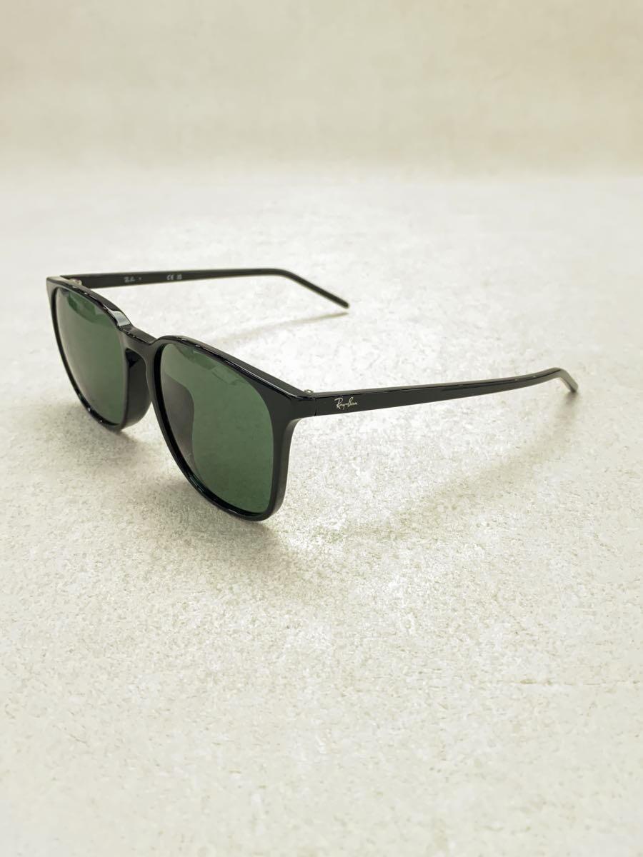 Ray-Ban◆サングラス/ウェリントン/BLK/BLK/メンズ/RB 4387F_画像2