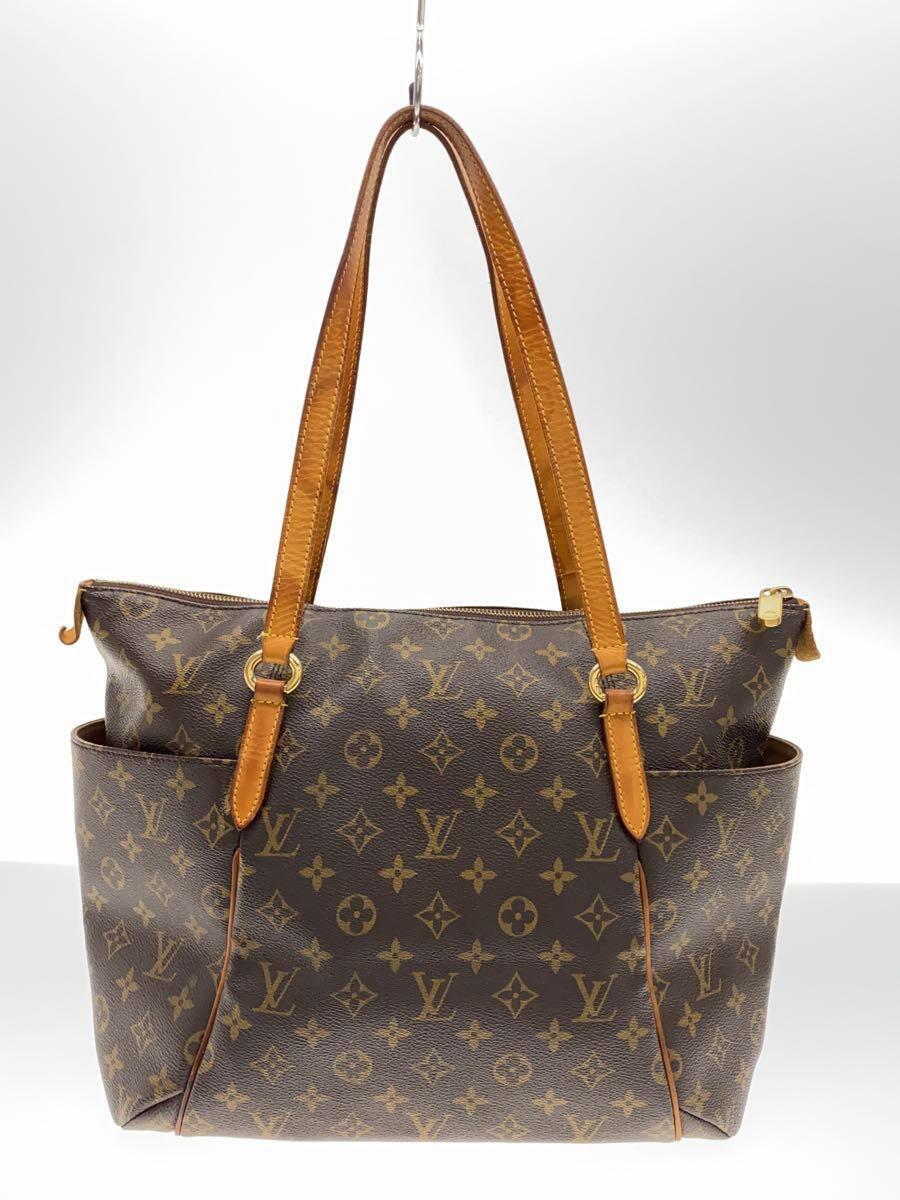 LOUIS VUITTON◆トータリーMM_モノグラム・キャンバス_BRW/PVC/BRW_画像3