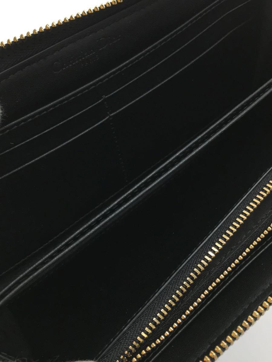 Christian Dior◇長財布/羊革/BLK/レディース - 長財布(小銭 Christian Dior◇長財布/羊革/BLK/レディース - 長財布(小銭