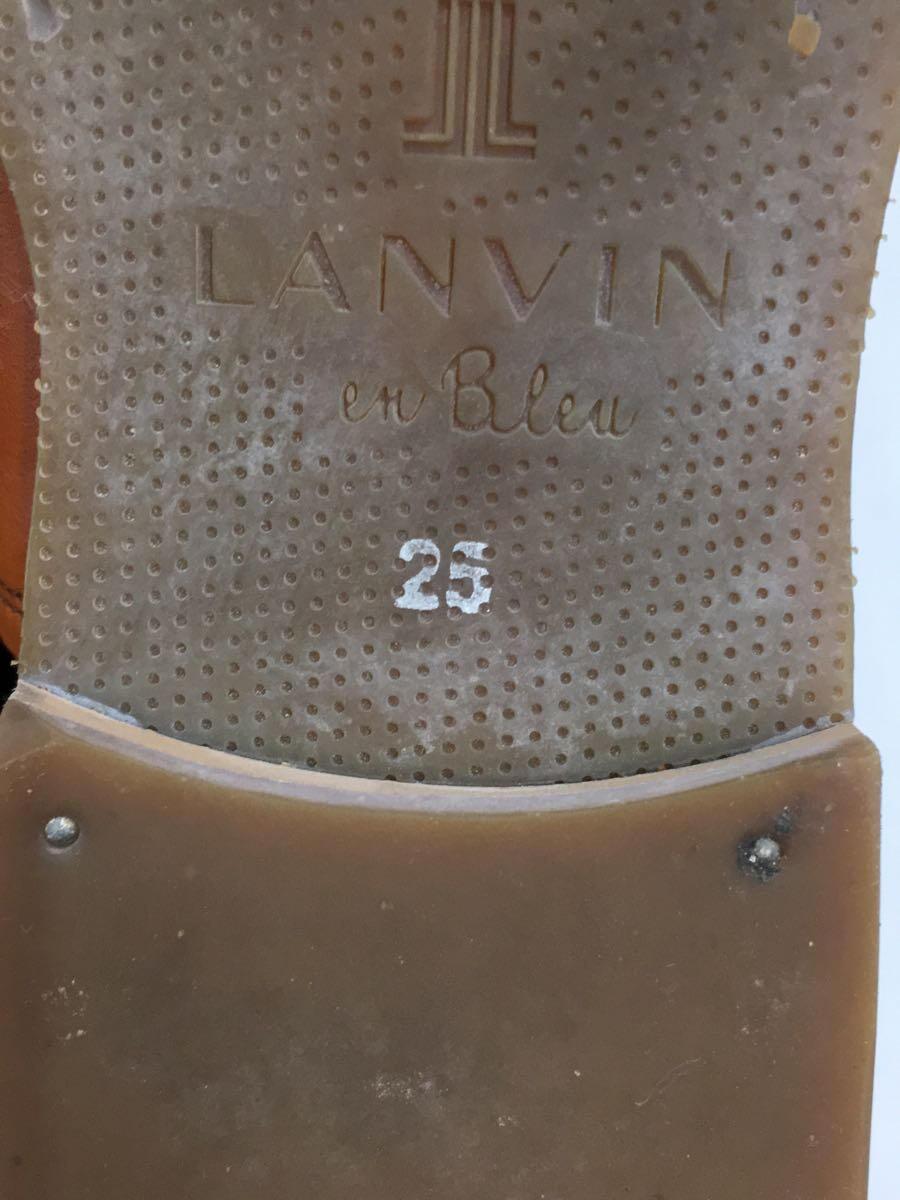 LANVIN en Bleu◆ドレスシューズ/25cm/BRW/レザー/86130_画像5