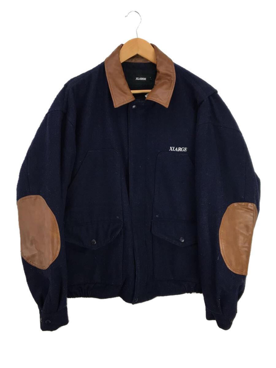 X-LARGE◆21AW/Wool Work Jacket/ジャケット/XL/ウール/ネイビー/101214021005