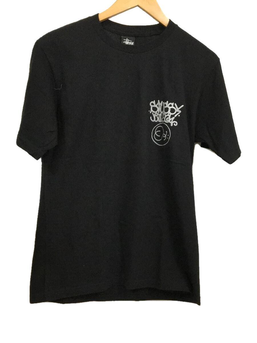 STUSSY◆Tシャツ/S/コットン/BLK/プリント/ステューシー_画像1