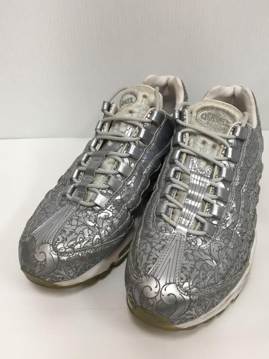 NIKE◆AIR MAX 95 ANNIVERSARY QS/エアマックスアニバーサリー/シルバー/818721-001/28_画像2