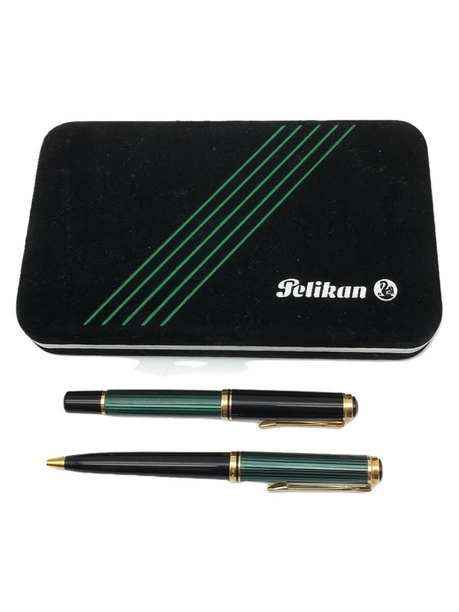 Pelikan◆ペリカン/スーベレーン/M400万年筆/K400ツイスト式ボールペン/グリーン/18C750ペン先