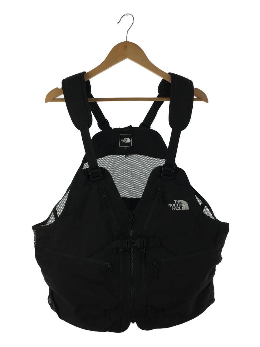 THE NORTH FACE◆GEAR MESH VEST_ギアメッシュベスト/L/ナイロン/ブラック/NP22231