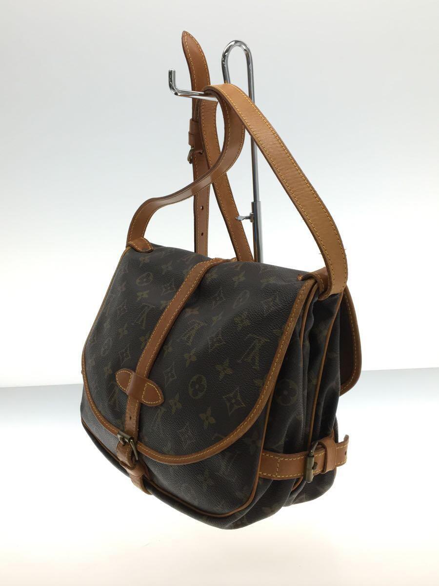 LOUIS VUITTON◆ソミュール30_モノグラム_BRW/PVC/BRW/M42256_画像2