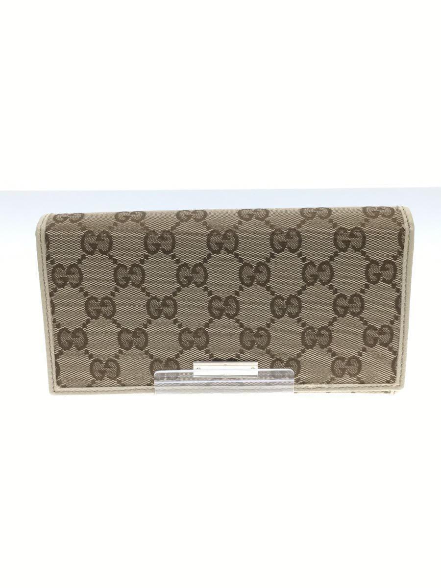 GUCCI◆長財布/-/ベージュ/総柄/レディース/244946・0416